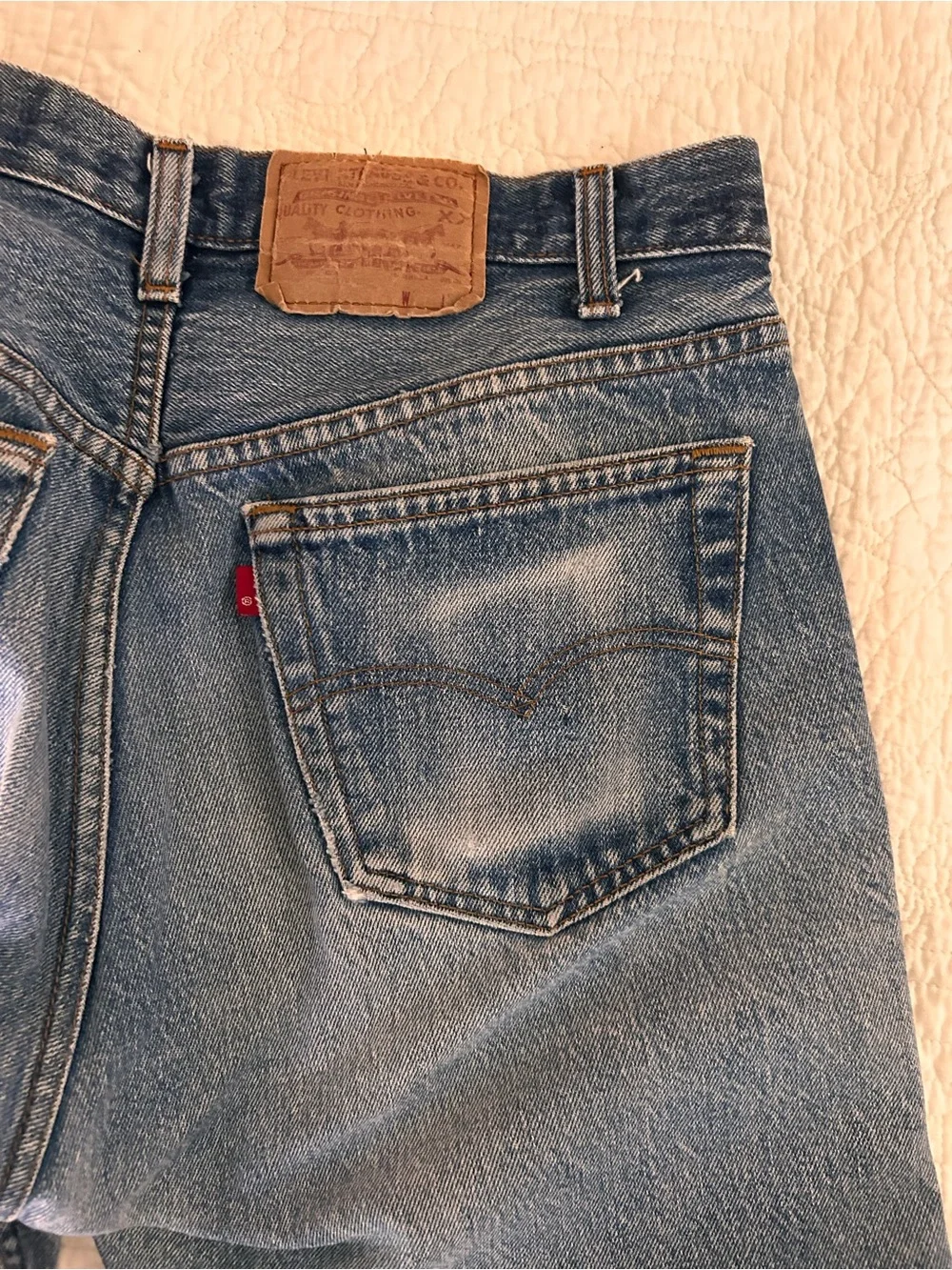 VINTAGE Levi's Men's Light Blue Straight Jeans